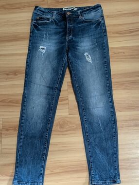 Dark Blue Noisy May Distressed Women’s Jeans